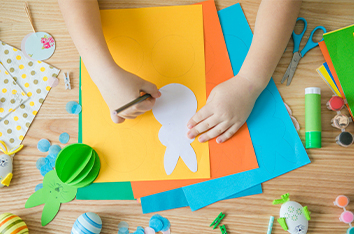 Kids doing art and creative activities at Little Stars