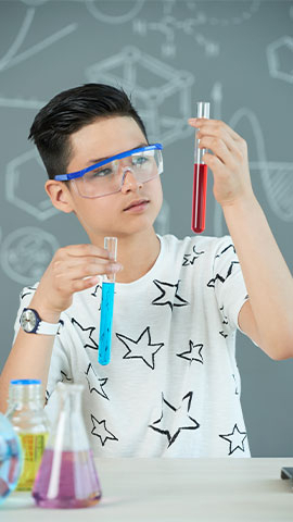 Children engaged in creative learning activities